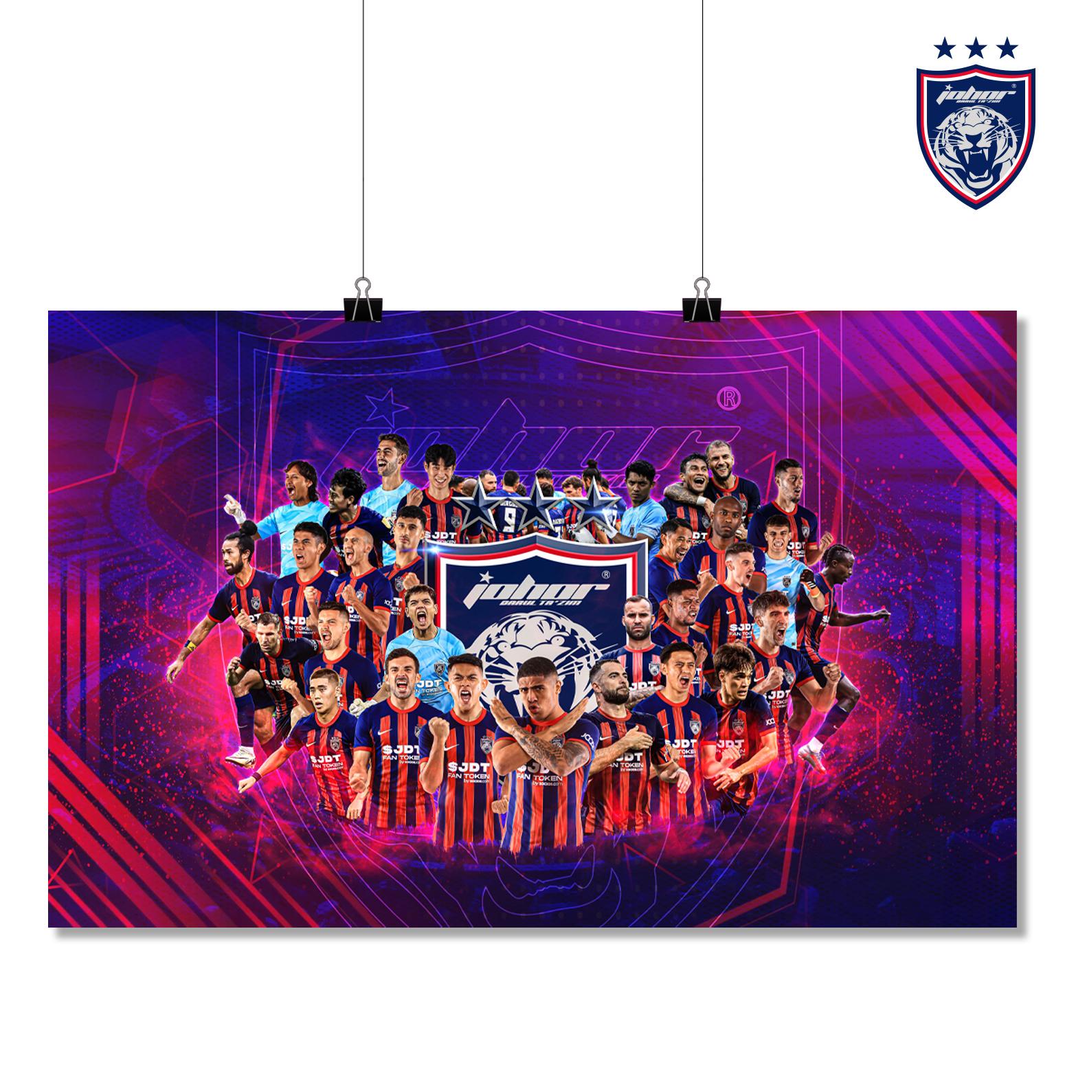 JDT 2024/25 Official Team Poster – Unity Edition